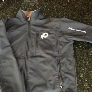 Washington Redskins fleece lined jacket, medium weight, in EUC